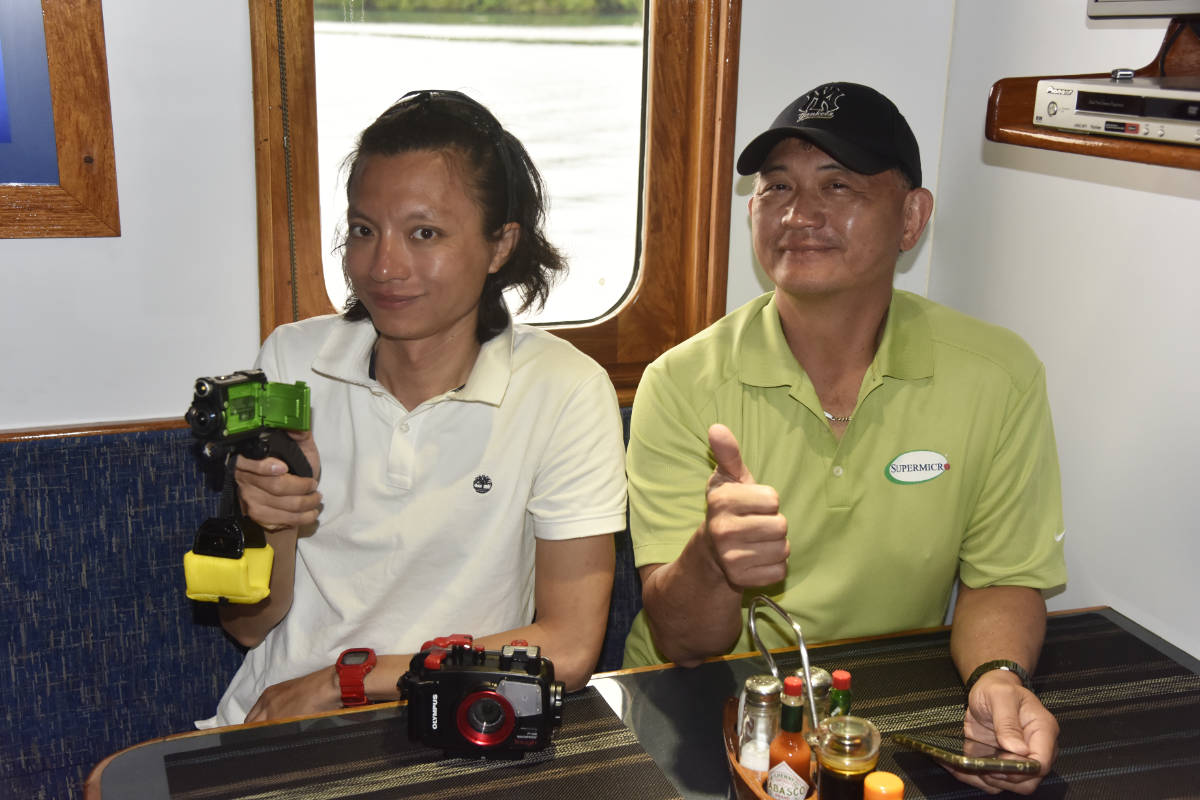 Taiwanese Travel Agents aboard Palau's best liveaboard, the Ocean Hunter Palau